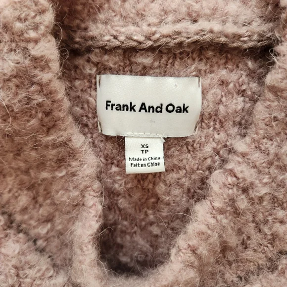 Frank And Oak Wool and Alpaca Blend Sweater Size XS - Picture 4 of 7
